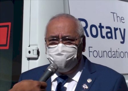 Antônio Caballero governador do Distrito 4470 falou a reportagem sobre as entregas realizadas pelo Rotary de Ivinhema