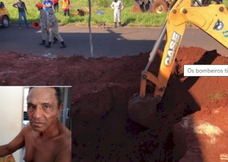 NAVIRAÍ: Idoso morre soterrado durante trabalho em fossa