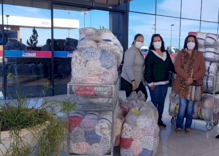 TAQUARUSSU: Município recebe doação de 200 cobertores