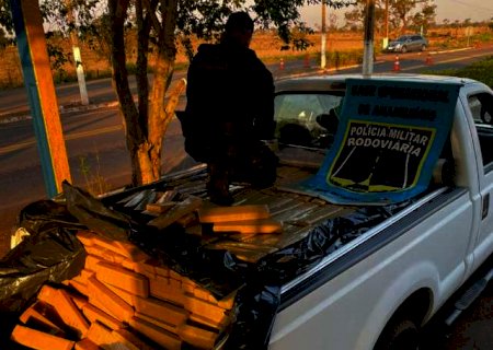 Traficante estaciona F250 com 1.500 quilos de maconha em vaga de garagem