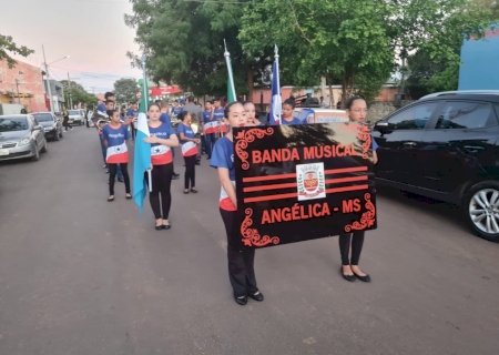 Circuito Sul-Mato-Grossense de Bandas e Fanfarras foi destaque na cidade de Angélica com diversas participações