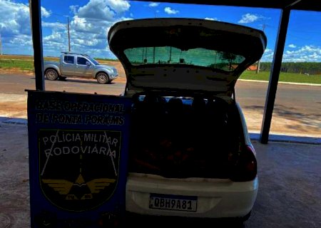 Transportando droga avaliada em R$ 140 mil, homem &eacute; preso na MS-164