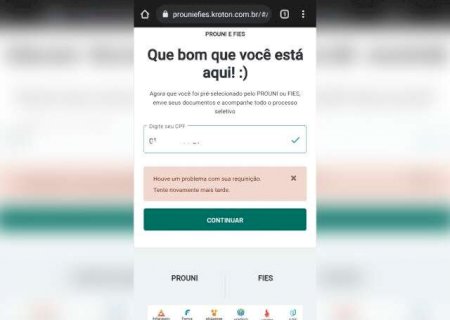Aprovados no Prouni correm o risco de perder vaga por erro em site de faculdade