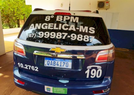 Polícia Militar conduz homem para a delegacia por dano e direção perigosa em Angélica