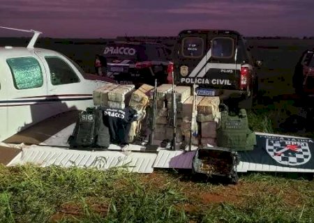 Traficante abandonou avião com quase meia tonelada de cocaína