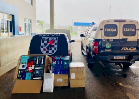 Foragido é preso e produtos contrabandeados são apreendidos na MS-180