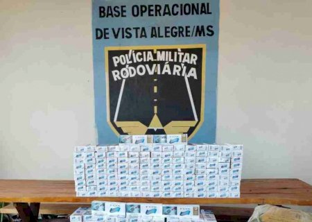Homem é preso transportando R$ 33 mil em óculos, pneus e cigarros contrabandeados em MS
