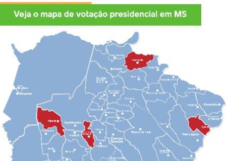 Lula venceu em 13 munic&iacute;pios de MS e Bolsonaro em 66