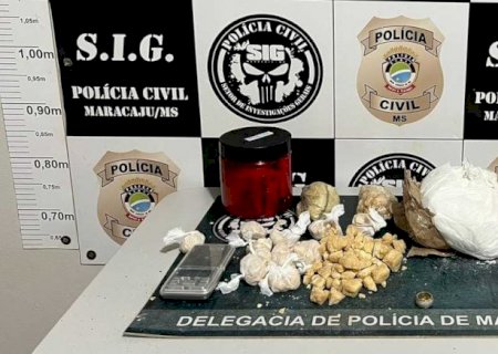 Durante investigação de homicídio em Maracaju, SIG encontra cocaína em ‘mocó’ de suspeito