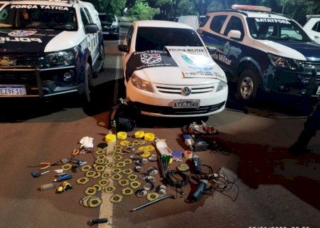 BATAYPORÃ: Polícia evita furto em Agência Bancária e prende autores