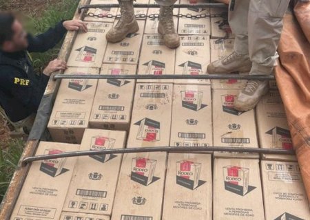 Motorista &eacute; preso com 600 mil ma&ccedil;os de cigarro na BR-163