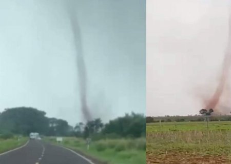 Tornado assustou moradores, mas destruiu apenas propriedades da área rural de Taquarussu