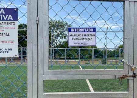 Palco de apreensão polêmica de menores, quadra será inaugurada na próxima semana em Coxim