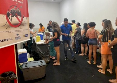 Com 31 mil vacinados contra dengue, Dourados tem pouco mais de dois meses para atingir meta de 150 mil
