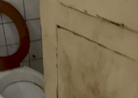 Fezes na parede e vasos entupidos: m&atilde;e denuncia banheiro imundo de escola