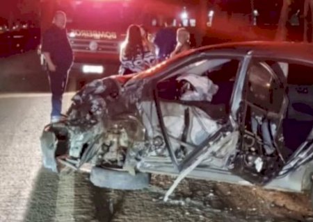 Acidente entre tr&ecirc;s ve&iacute;culos deixa seis feridos entre F&aacute;tima do Sul e Dourados