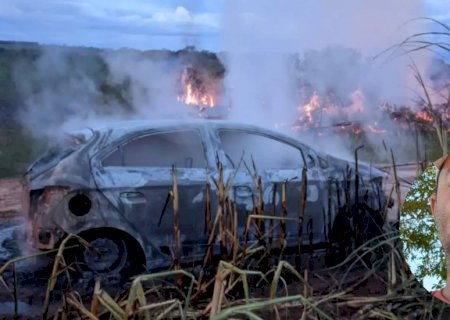 Continuam buscas por comerciante desaparecido em Nova Andradina, cujo carro foi encontrado incendiado