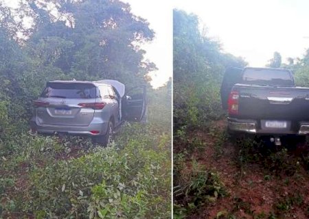 Quatro mineiros s&atilde;o presos levando caminhonetes roubadas para o Paraguai