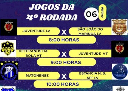Campeonato de Futebol de Novo Horizonte do Sul terá jogos da 4ª rodada neste domingo, 6 de julho