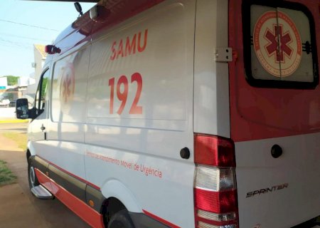 Jovem esfaqueia companheira, danifica ambulância e é preso em Naviraí