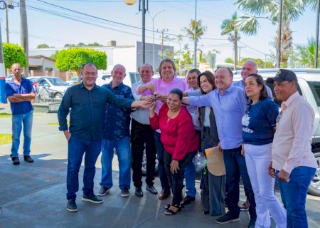 Caravina cumpre agenda em Taquarussu com entregas para saúde e educação