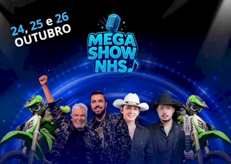 Novo Horizonte do Sul se prepara para o Mega Show NHS com grandes atrações musicais e etapa estadual de velocross