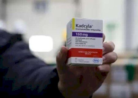 MS recebe 156 frascos de medicamento que reduz risco de morte por c&acirc;ncer de mama