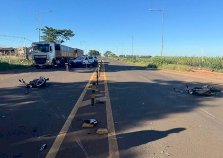 Motociclista é socorrido com suspeita de traumatismo craniano após acidente na BR-376 em MS