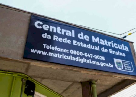 Últimas horas: pré-matrícula da rede estadual termina nesta quarta-feira em MS