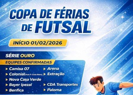 Copa de Férias de Futsal começa com grupos definidos em Angélica