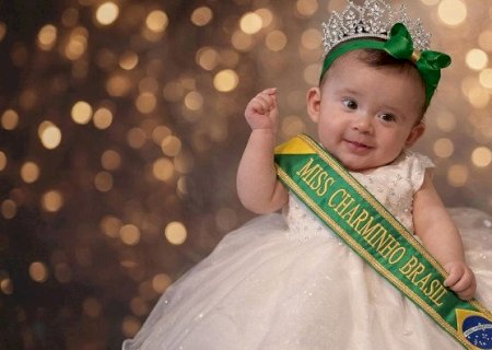 Bebê de Dourados conquista título de Miss mais jovem do Brasil