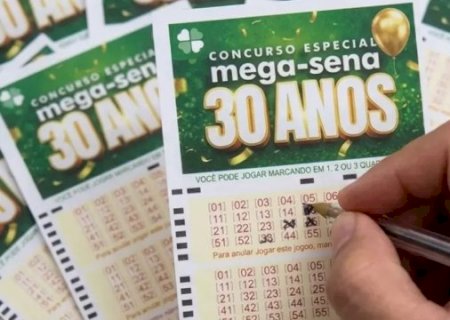 Confira as dezenas sorteadas no concurso especial de 30 anos da Mega-Sena