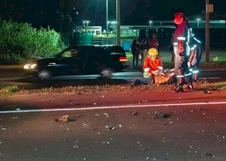 Motociclista morre na BR-163; motorista foge ap&oacute;s abandonar caminhonete