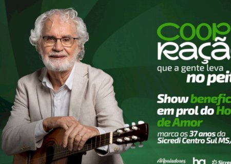 Show de Renato Teixeira marca jantar solidário do Hospital de Amor