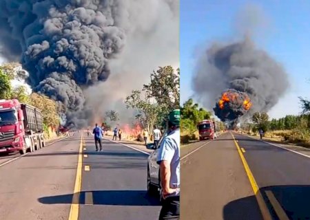 Acidente na BR-163 em MS: Explosão deixa 4 mortos e 6 feridos