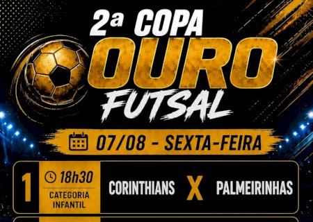 2ª Copa Ouro de Futsal terá cinco partidas nesta sexta-feira em Angélica
