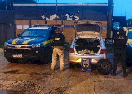Ação conjunta entre PRF e PMR apreende mais de 60 quilos de maconha na região de Batayporã>